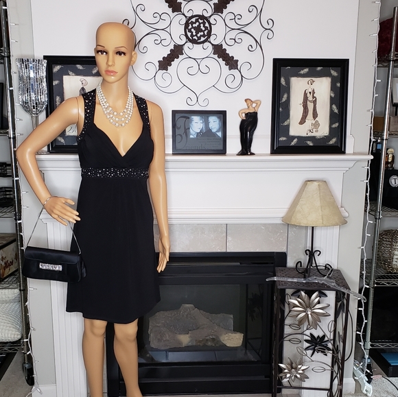 Black Cocktail Dress - Picture 1 of 8